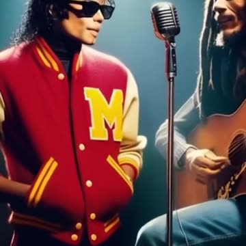 Michael Jackson and Bob Marley jamming to [A NATURAL MISTIC]