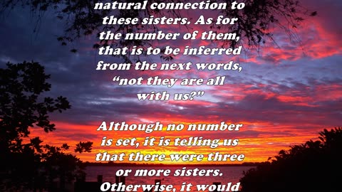 Matthew 13:56 - Daily Bible Verse Commentary