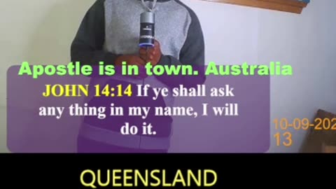 Apostle Michael Orokpo is in town. Australia