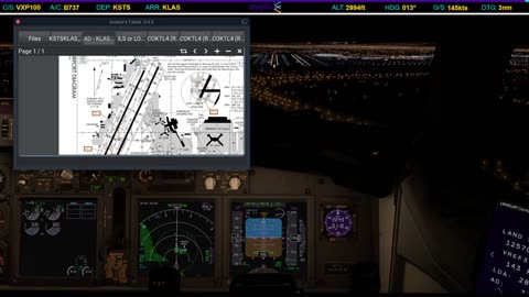 Landing in Las Vegas (KLAS)