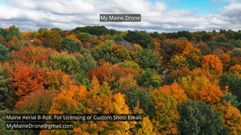 Maine B-Roll (No Sound) Fall Foliage in Gray, Maine Video 3