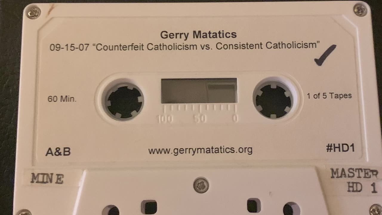 Dr. Gerry Matatics "Counterfeit vs. Consistent Catholicism" (audio 8 of 10) 9-15-2007