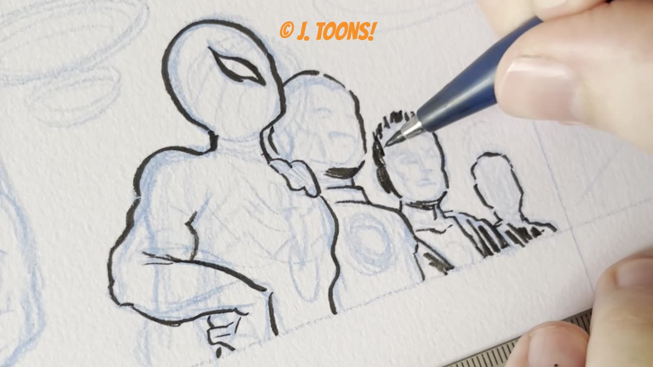 Drawing Heroes Saying Goodbye to Jim Shooter!