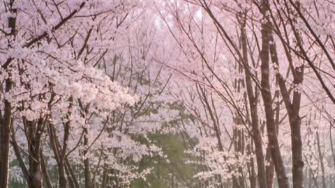 Japanese Cherry Blossoms | Beautiful Sakura Trees in Bloom | Nature Short