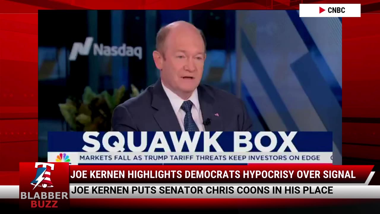 Joe Kernen Highlights Democrats Hypocrisy Over Signal