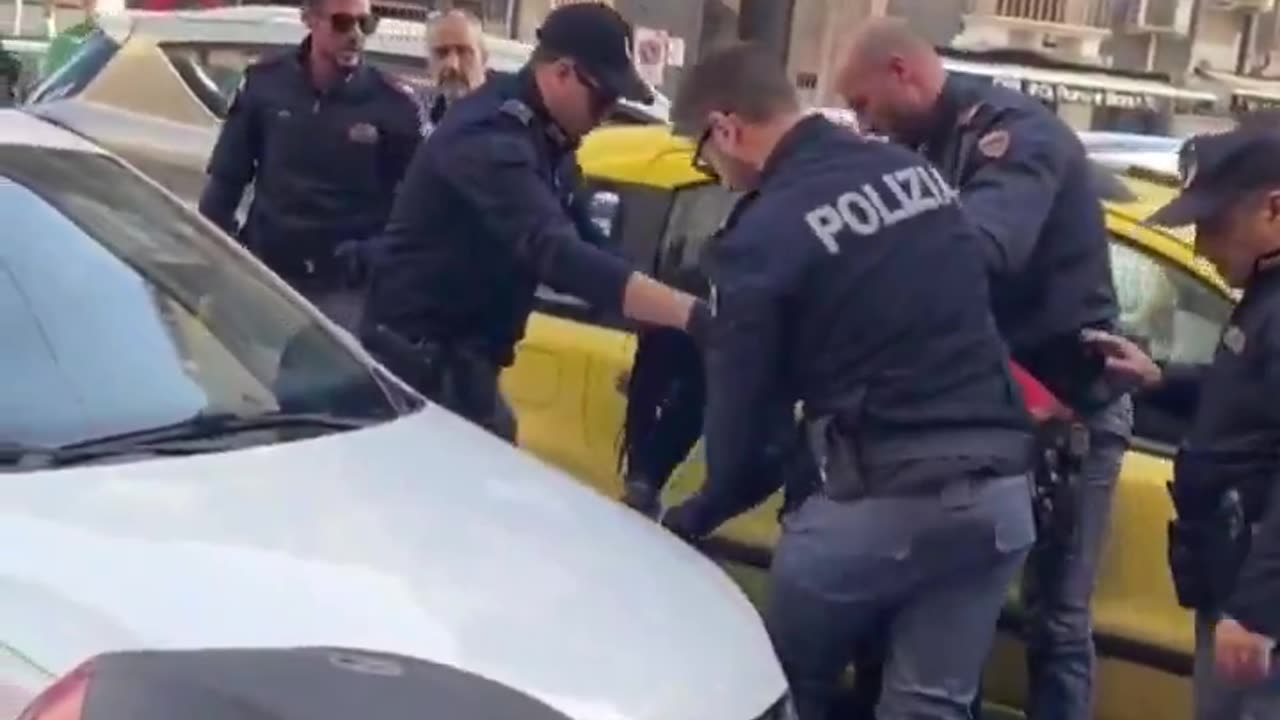 Italian police explain to fake asylum seeker that he cannot harass women in Italy.