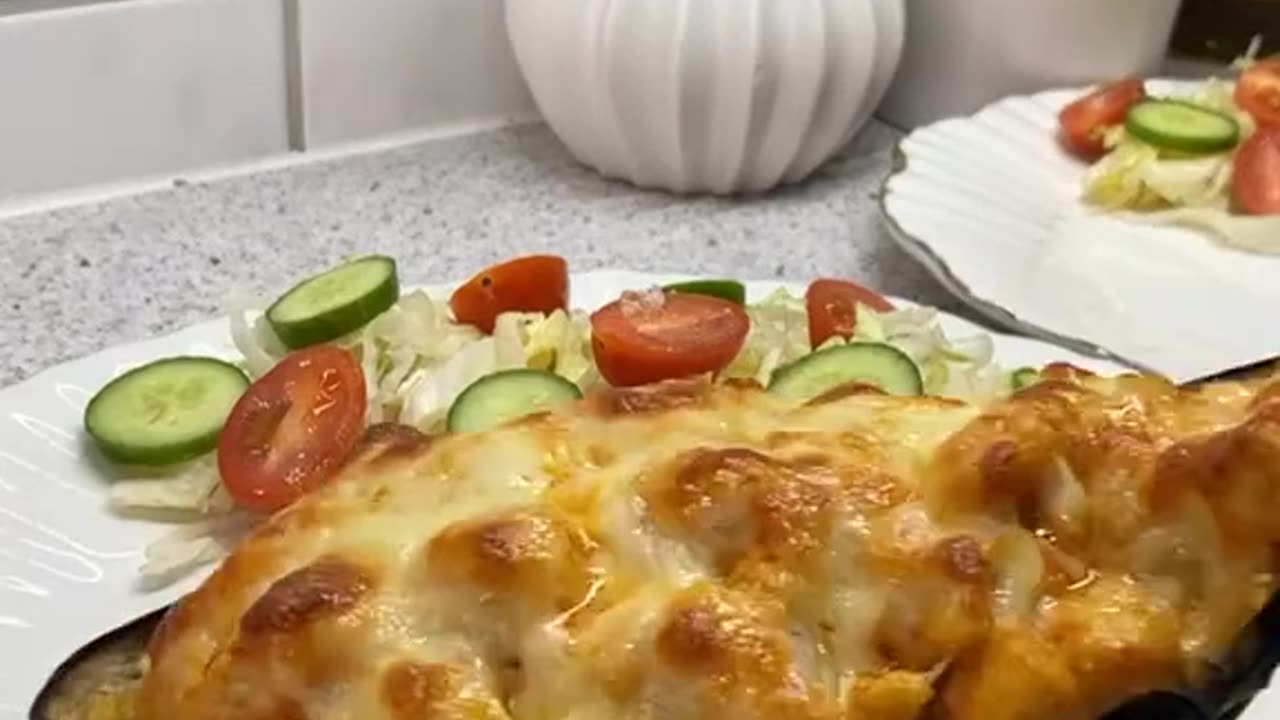 Creamy Chicken eggplant