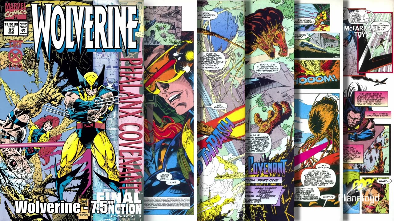 NEW McFarlane Toys - Marvel Wolverine 1:10th Scale Collectible with Scene (Wolverine #85)