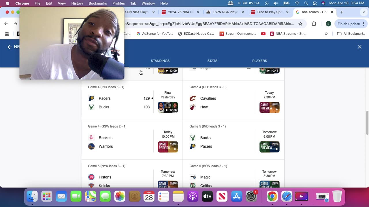 NBA playoffs game 4 picks Cle vs Mia Hou vs GSW and rant