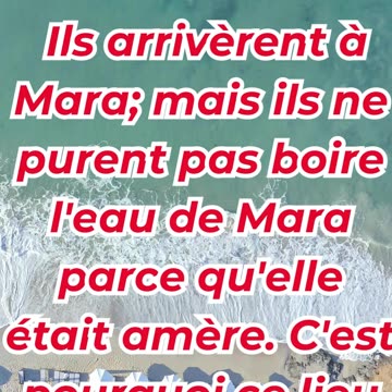 « Les eaux amères de Mara et le secours de Dieu » Exode 15:23–25.#shortvideo #shorts #ytshorts #yt