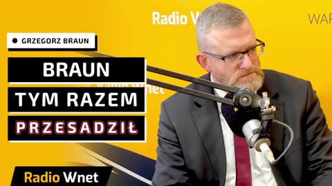 Grzegorz Braun powiedział prawdę. Audycja została przerwana. Redaktorek się obsrał...