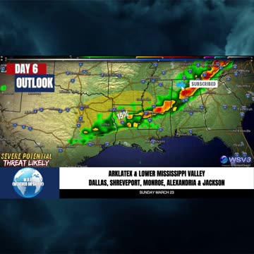 🌪️ Significant Severe Risk Possible for Arklatex & Beyond! 3/18/25 #shorts