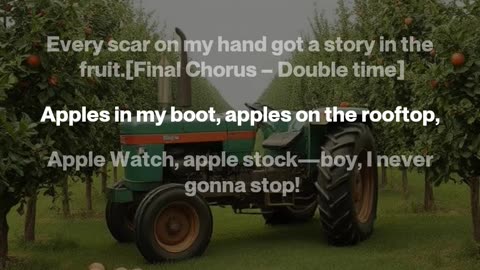 (Title: Apples in My Boot – Country Rap) (Beat: 808s thumpin’ over a steel guitar slide,
