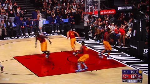 NBA2K: Indiana Pacers vs Portland Trailblazers (Buzzer Beater)