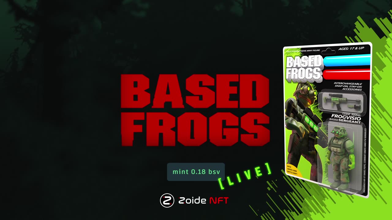 BASED FROGS | Action Figures - mint LIVE promo