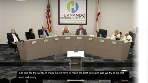 Thank you Hernando County School Board