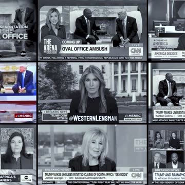 MSM coordinated attack on Trump and the slaughtered South Africans farmers