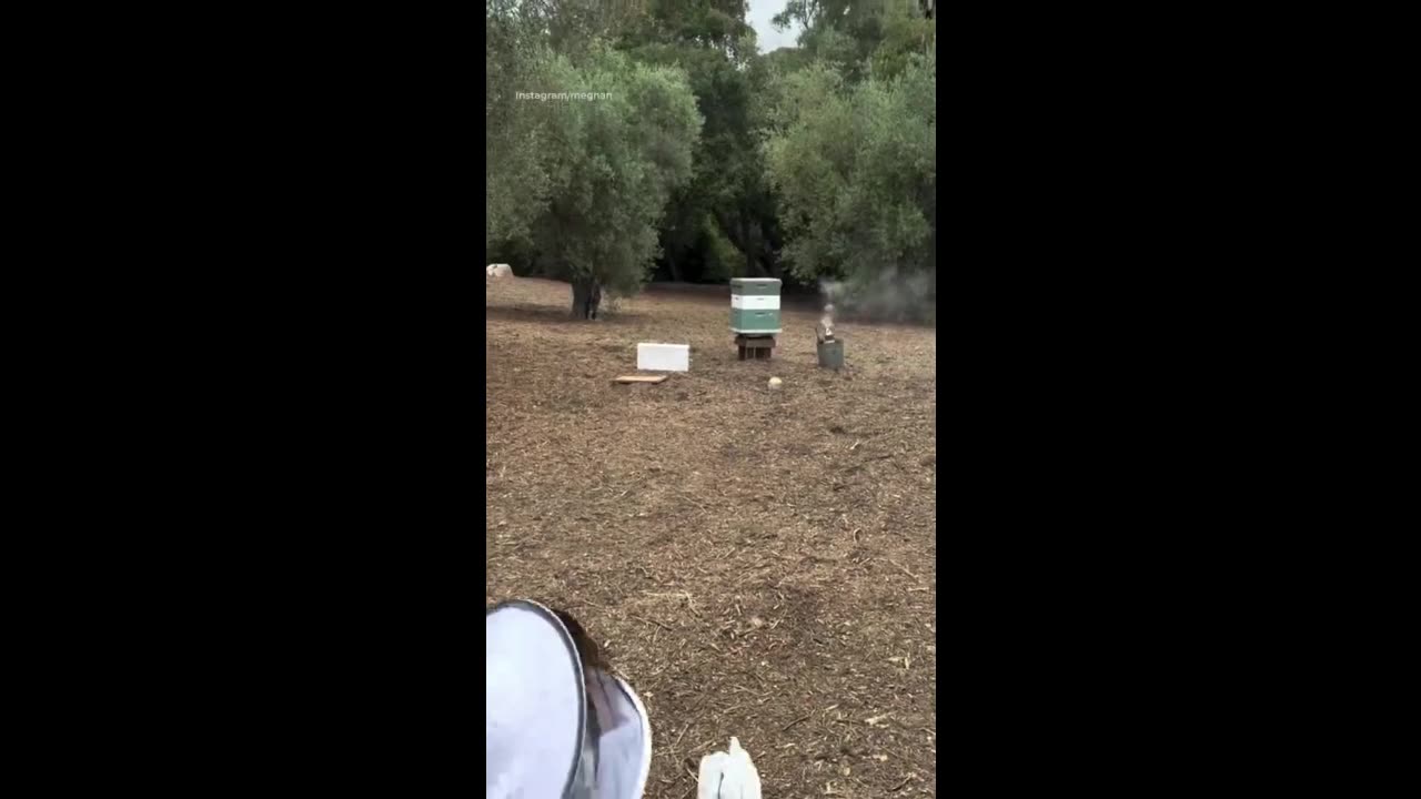 Meghan Markle and daughter Lilibet wear matching beekeeping suits