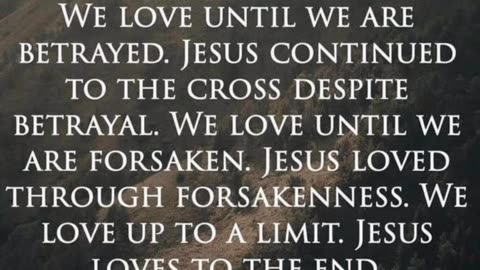 May 1 Corinthians 13 becomes a reality in every Believer's life!