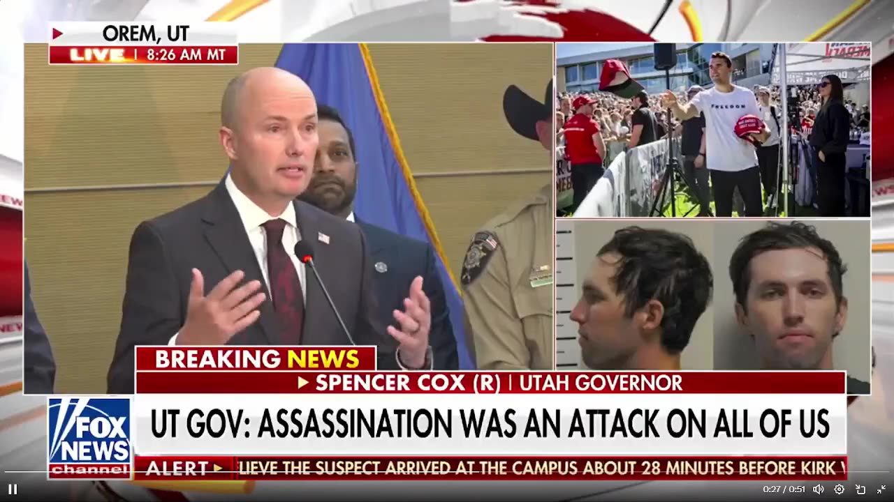 Thống đốc Utah Spencer Cox về phản ứng đối với vụ ám sát Charlie Kirk: