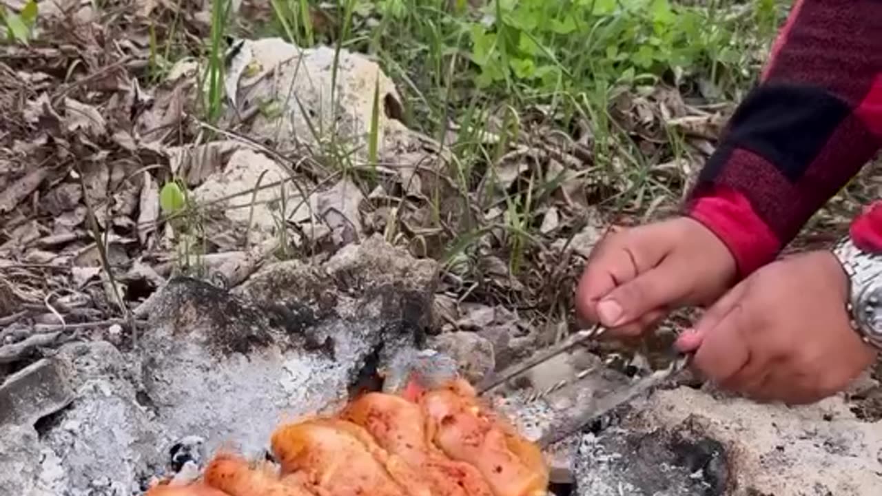 A delicious meat dish cooked on the grill