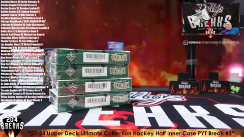 *23-24 Upper Deck Ultimate Collection Hockey Half Inner Case PYT Break #2* [May 8, 2025]