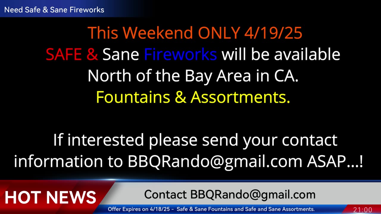 This Weekend ONLY April 19 2025