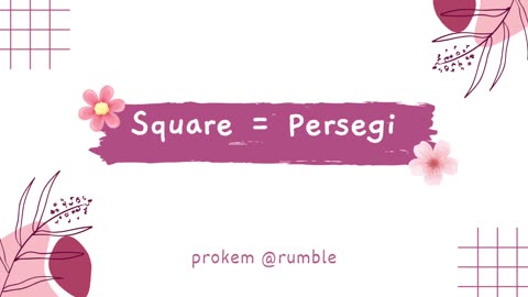 Language Corner: Basic Shapes in Bahasa Indonesia