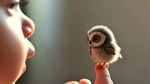 My Pet Owl on My finger