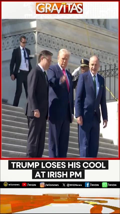 After Zelensky, TRUMP Loses His Cool At Irish PM 😾🙁