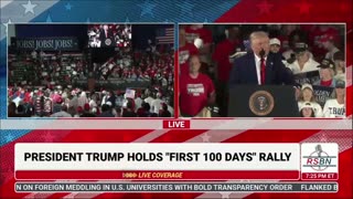 #LIVE - LADYDRAGON= PRESIDENT TRUMP FIRST 100 DAYS RALLY