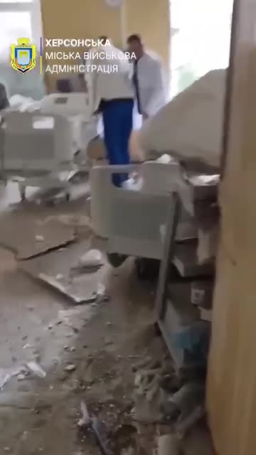 Russian attack damaged a medical facility in Kherson's Dnipro district