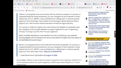 Former US Capitol Police Chief SLAMS Nancy Pelosi
