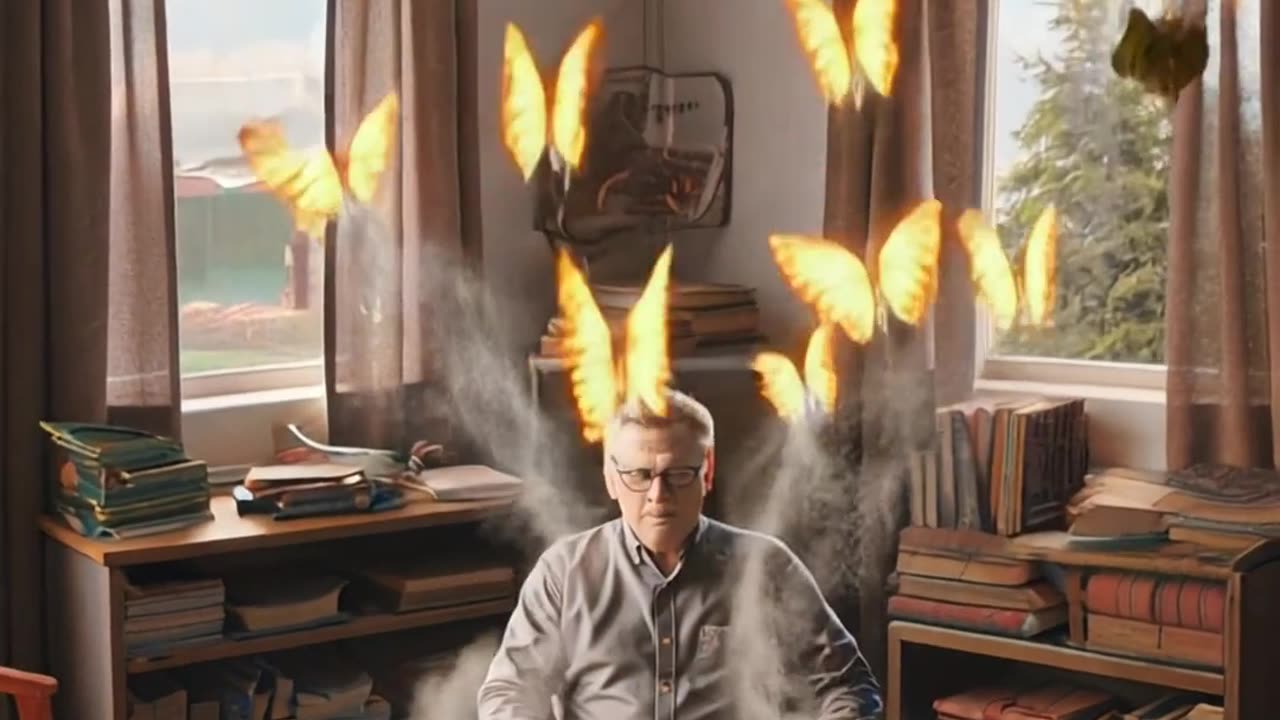 Man Opens Book… Pages Turn Into Glowing Butterflies! 🦋✨ Viral Magic