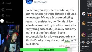 Sheck Wes exposes Fake Industry. Future Not supportin his mans? D4VD had help w disposing his ex?
