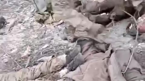 Wounded Russian Soldiers Left Waiting for Transport