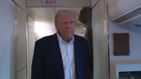 Trump Announcement From Air Force One a