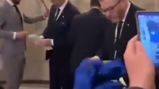 Polish Presidential Candidate Tears EU Flag, Wipes Feet on It — Russian Spy? 😂