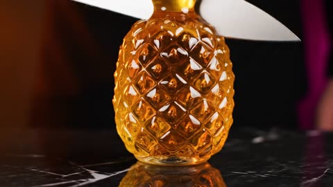 Satisfying Cutting Glass Fruits Pineapple ASMR