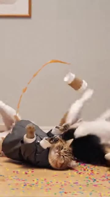 Tiny Cat vs Superhero Dog in the Funniest Office Chaos! 🐱☕🐶