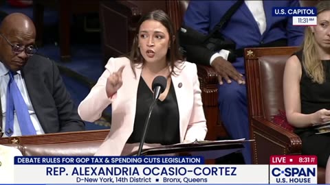 AOC Displays Symptoms of TDS on the House Floor
