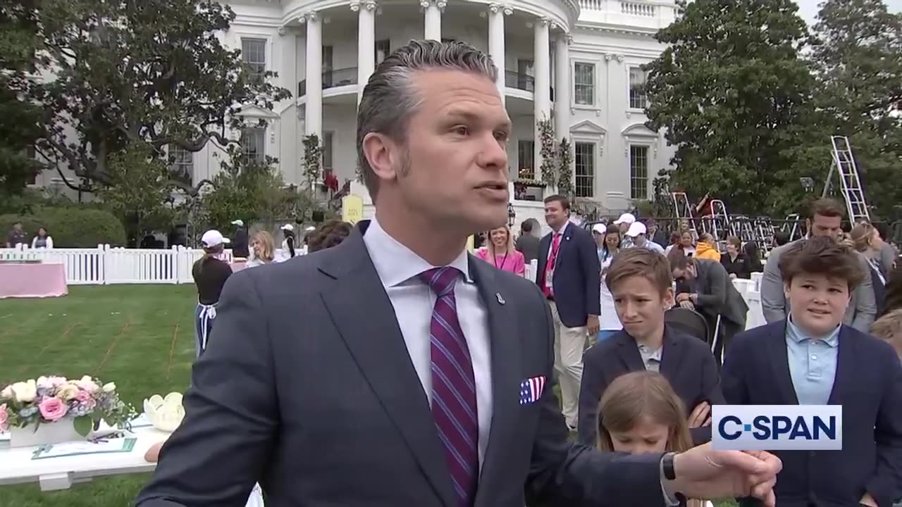 Hegseth speaks to the fake news on Easter Sunday