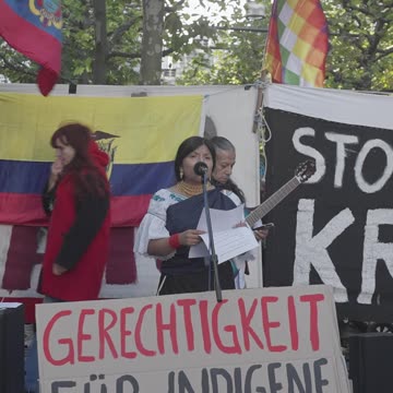 Solidarität mit dem Widerstand in Equador