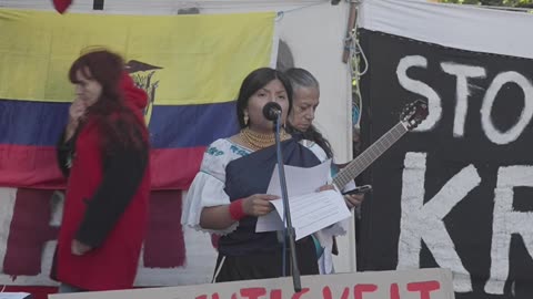 Solidarität mit dem Widerstand in Equador