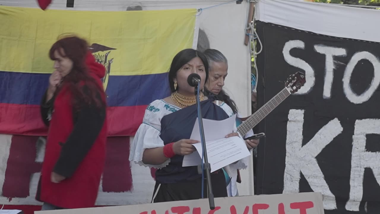 Solidarität mit dem Widerstand in Equador