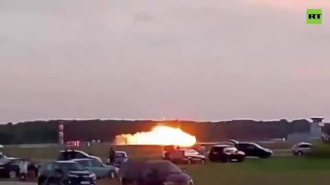 ❗️Alternate angle shows F-16 hit the tarmac in MASSIVE fireball