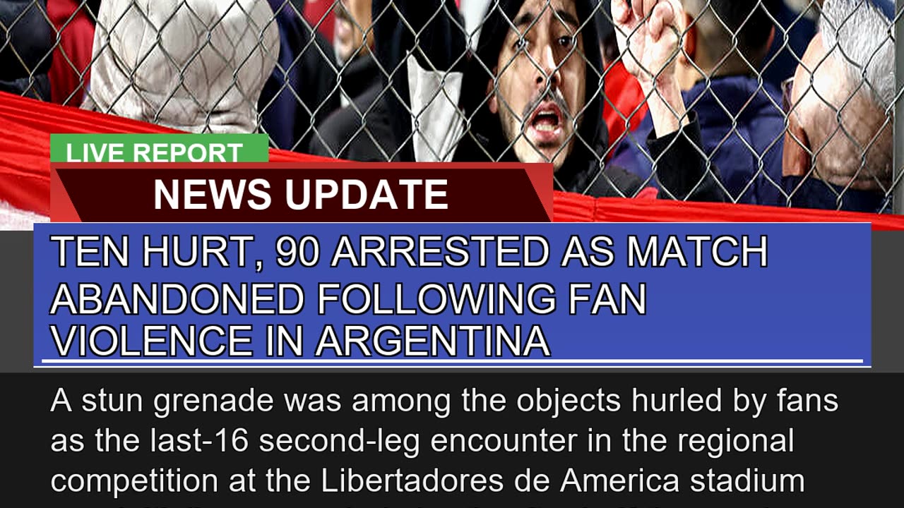 Ten Hurt Arrested as Match Abandoned Following