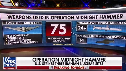 Operation Midnight Hammer involved more than 125 aircraft including B-2 bombers