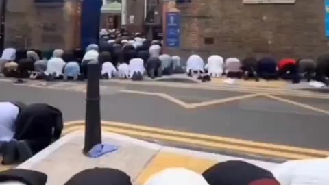 In London there are 450 mosques, but they decide to pray to Allah on dirty pavements.