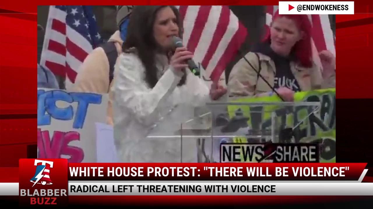 White House Protest: "There Will Be Violence"